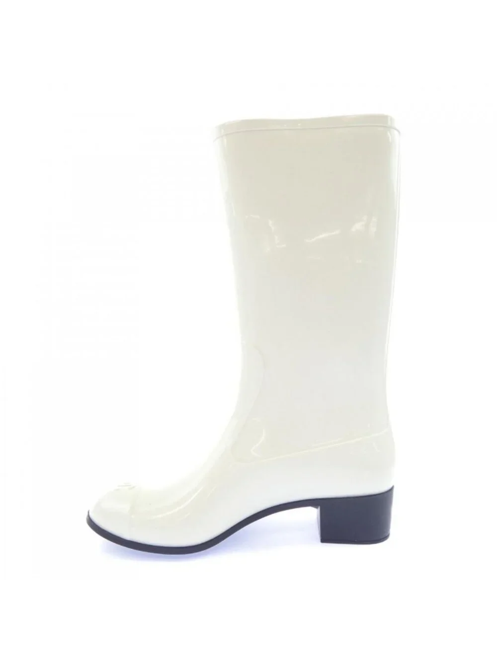 Chanel Rain Boots White